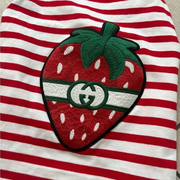 Brand new with tags Striped Red and White Dog Sweater size m - Picture 7 of 8